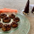 El cooksnap de lusalcidos cuando hizo Galletas de calabaza: arañas y gorros de bruja sorpresa.