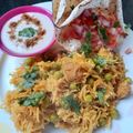 Shivani Mathur's cooksnap of when they made Soya chunks pulao.