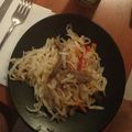 El cooksnap de Naty Román cuando hizo Fideos chinos con ternera.