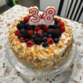 El cooksnap de Carla Zivillica Molina cuando hizo Tarta de crema de queso y frutos del bosque (especial cumpleaños.