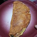 El cooksnap de Natalia Suarez Dìaz cuando hizo Omelette xl con sobrante de relleno de empanadas!!.