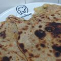 Fary Feroz's cooksnap of when they made Aloo paratha.