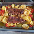 El cooksnap de Eva Granado García cuando hizo Costillar de cerdo al horno con patatas y verduras.