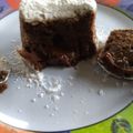 El cooksnap de Analía Cutsa cuando hizo Volcán de chocolate.