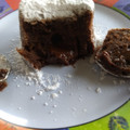 El cooksnap de Analía Cutsa cuando hizo Volcán de chocolate.