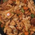 El cooksnap de Miguel cuando hizo Tiras de pollo con salsa agridulce.