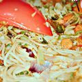 Sumy's delicious's cooksnap of when they made Fried spaghetti with vegetables and chopped beef.