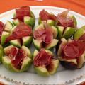 il Sandra quando ha preparato Il mio piatto🙂 fichi e prosciutto crudo 😋