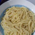 El cooksnap de Gema Ortega Martinez cuando hizo Spaghetti con salsa de limón y parmesano.