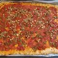El cooksnap de Vicky Monzo Cancelo cuando hizo Coca/pizza de pimiento y tomate 🍅 con masa de cerveza.