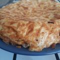 El cooksnap de Alejandra Posadas cuando hizo Tortilla de fideos reciclados.