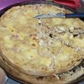 El cooksnap de Maga. cuando hizo Tarta de pollo y champiñones.