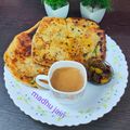 Madhu Jain का कुकस्नैप जब उन्होंने अजवाइन का पराठा (Ajwain Ka paratha recipe in hindi) बनाया था।