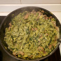 El cooksnap de Mari Angeles Mayorga cuando hizo Pasta con salsa de aguacate y espinacas.