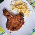 El cooksnap de Pacojo Trujillo cuando hizo Chuletas de cerdo en salsa de miel.