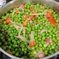 El cooksnap de Pablo Sáenz cuando hizo Guisantes con tomate y cebolla en la freidora de aire (Airfryer).