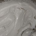 El cooksnap de Erica Paola cuando hizo Merengue clásico para decorar tortas.