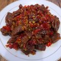 Cooksnap dari Bani Ummu Musa untuk resep Dendeng Badaruak (balado kering)