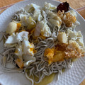 El cooksnap de Marta cuando hizo Revuelto de gulas con huevo y patatas 😬.