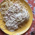 El cooksnap de ana cuando hizo Salsa alfredo.