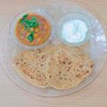Krishna Dholakia's cooksnap of when they made Punjabi Thali - Chana Masala Curry with Methi Masala Puri.