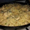 El cooksnap de Katy Boom cuando hizo Pollo al verdeo con fideo.