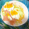 El cooksnap de Evita cuando hizo Cena en 10 minutos: Wrap de Salmón ahumado.