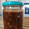 El cooksnap de Bibi García cuando hizo Salsa verde con chiles pasilla secos. ॐ.