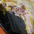El cooksnap de Sandri Rios cuando hizo Tarta de Jamón, queso, choclo cremoso y entero !.