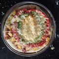 Minaxi Bhatt's cooksnap of when they made ફાર્મહાઉસ ચીઝ બર્સ્ટ પીઝા (farmhouse cheeseburst pizza recipe in Gujarati).