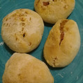El cooksnap de Priscila Benitez cuando hizo Pancitos rellenos de jamón, queso y cebolla.