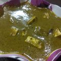 Himali Pujara's cooksnap of when they made Palak Paneer.