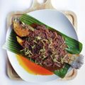 Cooksnap Maisarah Mamat semasa beliau membuat Pes Ikan Bakar Kantan.