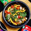 Umme Yousuf's cooksnap of when they made Papdi chaat.