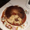El cooksnap de juan cuando hizo Flan de huevo.