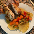 El cooksnap de Robert Rafael de jesus arias cuando hizo Pollos al horno con patatas y mix de pimientos.