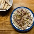 Sam Meadley's cooksnap of when they made Aubergine tahini dip - Moutabal or baba ghannouj.