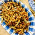 Cooksnap của Dibee khi họ làm theo món Cá cơm chiên giòn