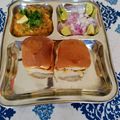 sudha dhanuka's cooksnap of when they made Pav Bhaji.