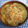 El cooksnap de Atalanta cuando hizo Gratén de brócoli con pollo y dátiles.