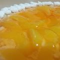 El cooksnap de Yohana Luz cuando hizo Tarta de durazno gelatina y crema ☺❤.