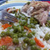 El cooksnap de Valentina Serrano cuando hizo Pollo arvejado.