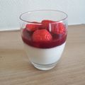 Cooksnap de justine levert sur la recette Panacotta aux fraises avec coulis de framboises