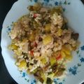 El cooksnap de Marga cuando hizo Pechuga de pavo salteada con pisto y arroz integral.