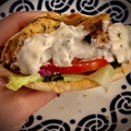 El cooksnap de Arianne cuando hizo Gyros de pollo en pan pita.