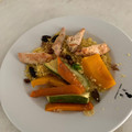 El cooksnap de Lia Oliveira cuando hizo Carpaccio de calabacín con pesto casero.