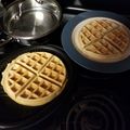 Steven A.'s cooksnap of when they made Belgian Waffles.