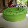 Cooksnap dari Dwi Ratna untuk resep Bolu pandan kukus no mixer