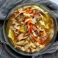 Cooksnap Iman Hasanah Musa semasa beliau membuat Sup Sayur & Cendawan.