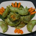 Cooksnap dari Dapur Siswi untuk resep Jalakote Hijau isi ayam dan sayuran